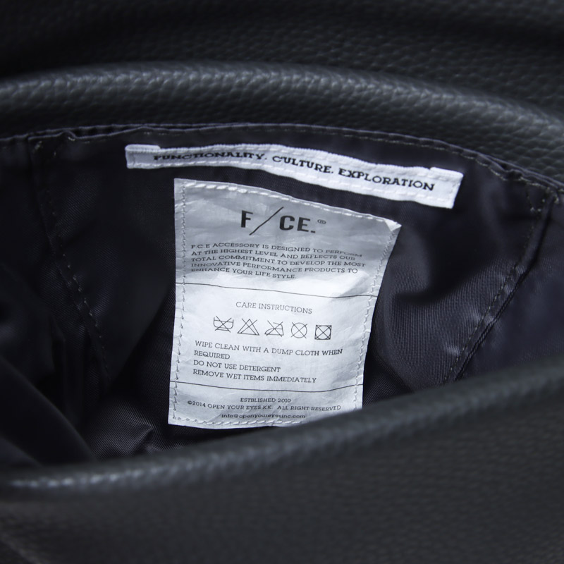 F/CE.(ե) TECH LEATHER MINI POUCH