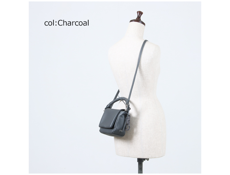 F/CE.(ե) TECH LEATHER MINI POUCH