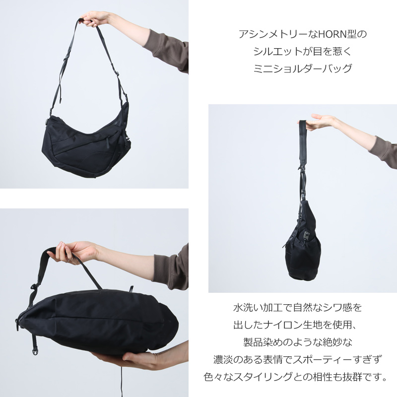 F/CE.(ե) TEXTURED TWILL HORN MINI SHOULDER BAG