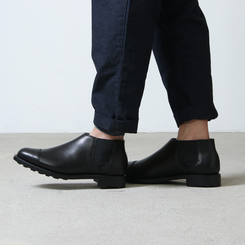 高品質爆買いfoot the coacher MIDDLE CUT SEAMLESS BOOTS ショートブーツ 定価74,800円 size9.5 ブラック 2034007 フットザ コーチャー 28.0cm