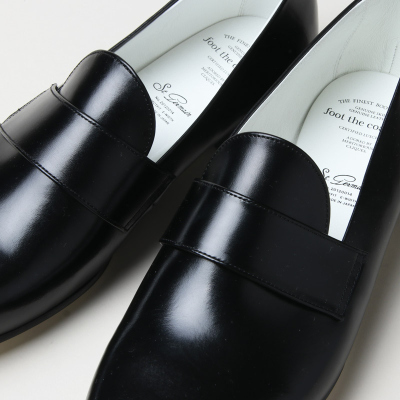 foot the coacher◇FRENCH LOAFER/ローファー/US7.5/BLK/レザー ccorca.org