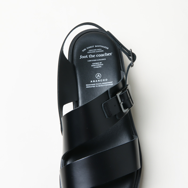 Leather belt sandals made online by foot the coacher