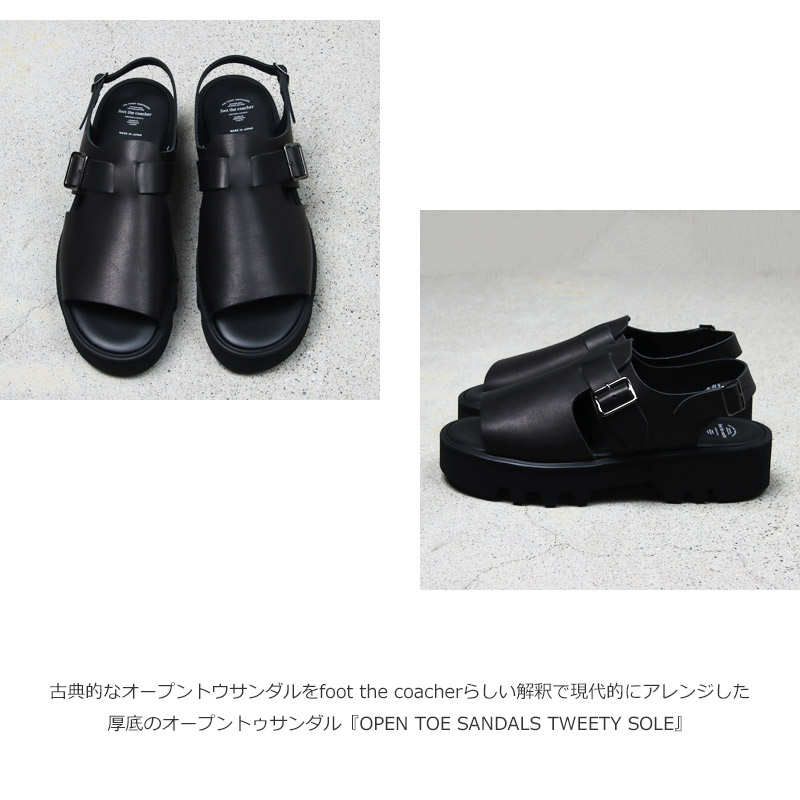 foot the coacher(եåȥ㡼) OPEN TOE SANDALSTWEETY SOLE
