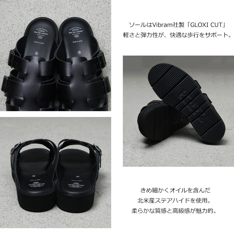foot the coacher (フットザコーチャー) GURKHA SANDALS GLOXI CUT