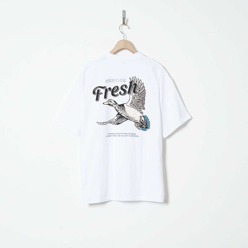 Fresh Service(�ե�å��奵���ӥ�) CORPORATE PRINTED S/S TEE ��BIRD��