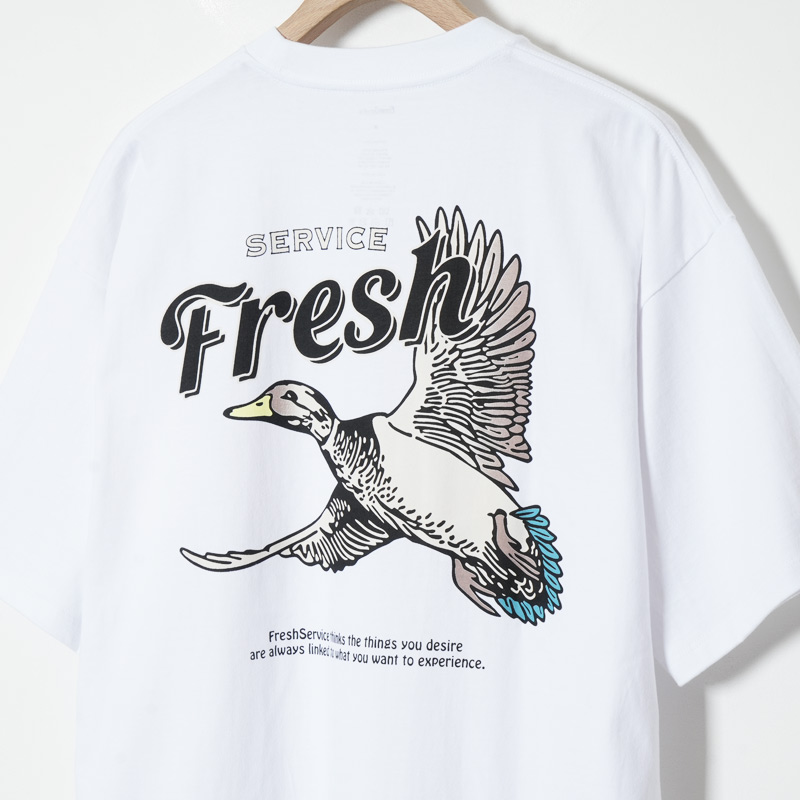 Fresh Service(�ե�å��奵���ӥ�) CORPORATE PRINTED S/S TEE ��BIRD��