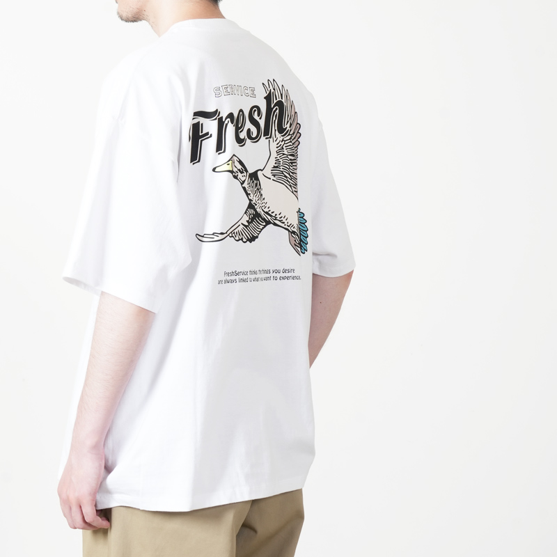 Fresh Service(�ե�å��奵���ӥ�) CORPORATE PRINTED S/S TEE ��BIRD��