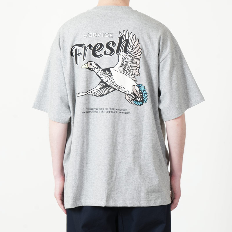 Fresh Service(�ե�å��奵���ӥ�) CORPORATE PRINTED S/S TEE ��BIRD��