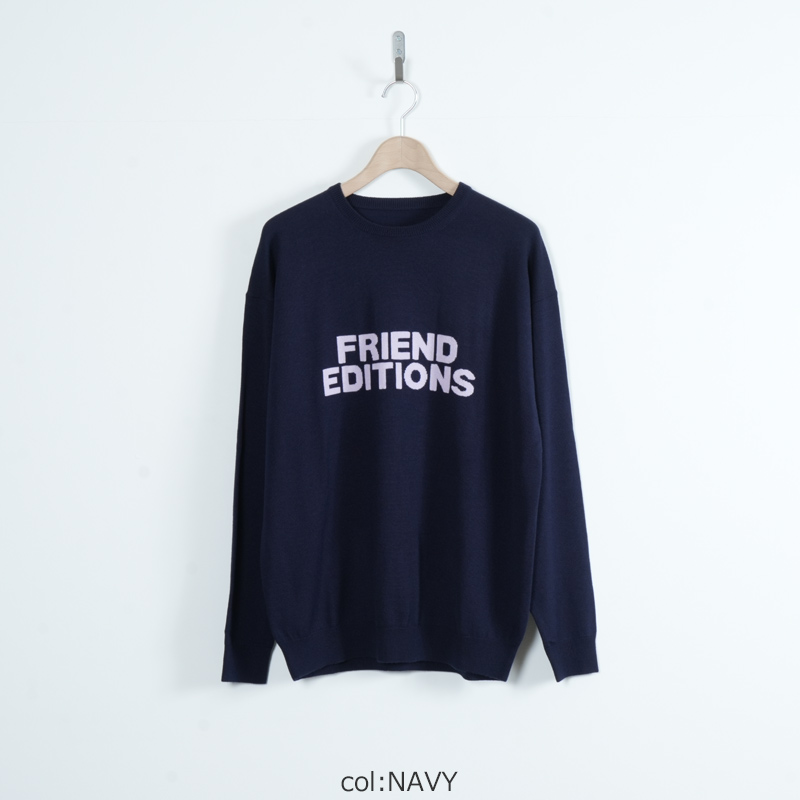 Fresh Service(�ե�å��奵���ӥ�) HIGH GAUGE INTARSIA KNIT FE MONOGRAM