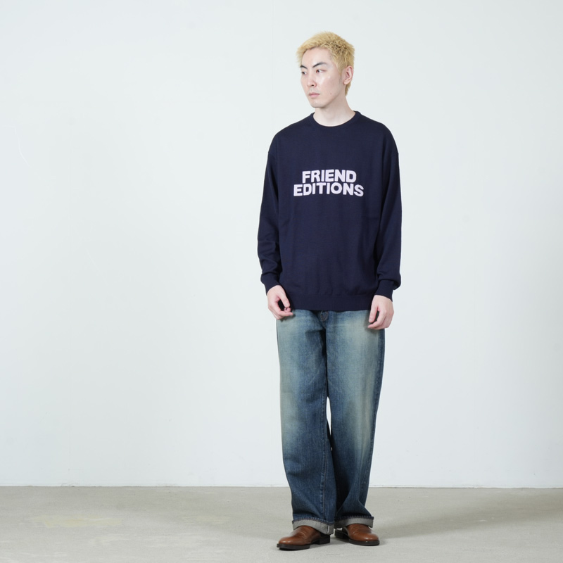 Fresh Service(�ե�å��奵���ӥ�) HIGH GAUGE INTARSIA KNIT FE MONOGRAM