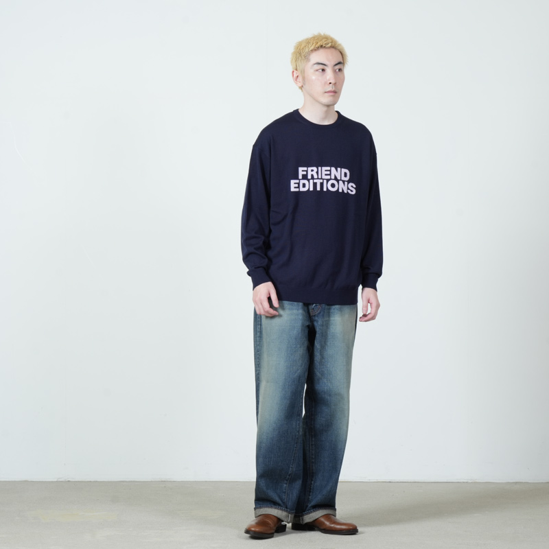 Fresh Service(�ե�å��奵���ӥ�) HIGH GAUGE INTARSIA KNIT FE MONOGRAM