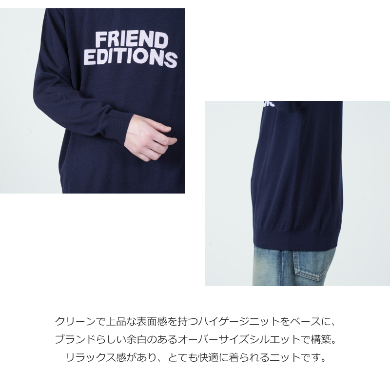 Fresh Service(�ե�å��奵���ӥ�) HIGH GAUGE INTARSIA KNIT FE MONOGRAM