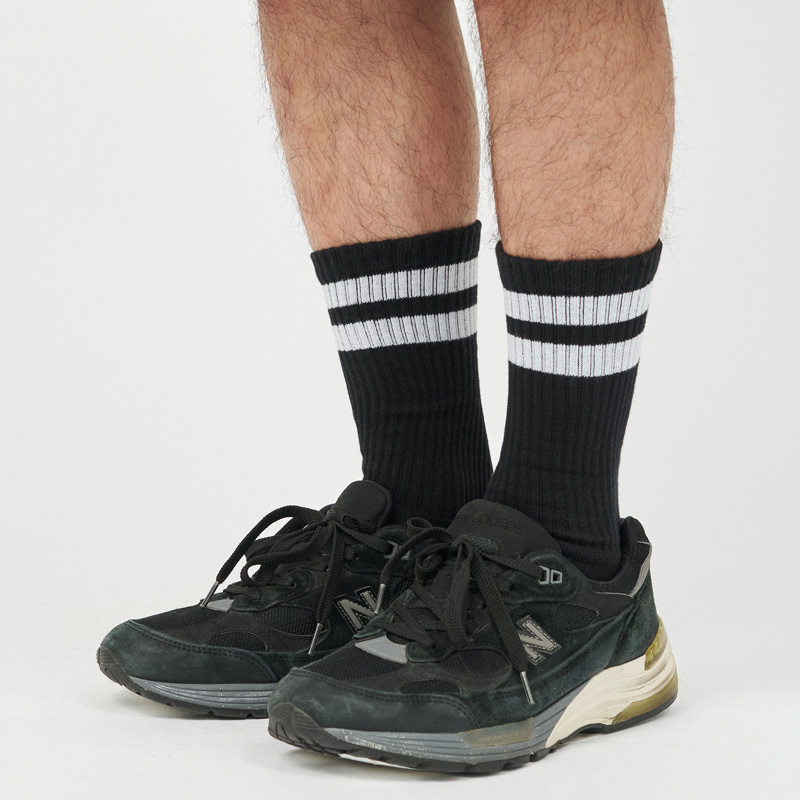 Fresh Service(�ե�å��奵���ӥ�) 2-PACK LINE CREW SOCKS