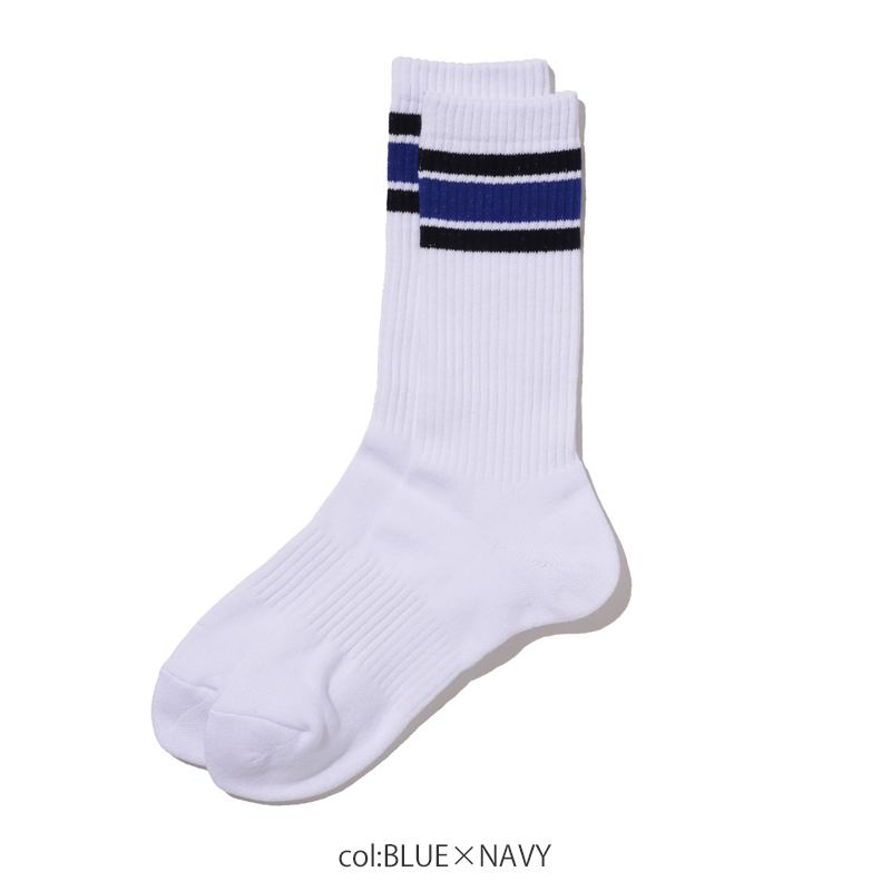 Fresh Service(�ե�å��奵���ӥ�) 2-PACK MULTI STRIPE CREW SOCKS