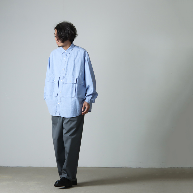 Fresh Service (フレッシュサービス) OXFORD FLAP POCKET L/S SHIRT ...