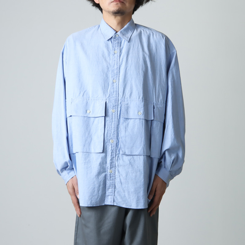 Fresh Service (フレッシュサービス) OXFORD FLAP POCKET L/S SHIRT ...