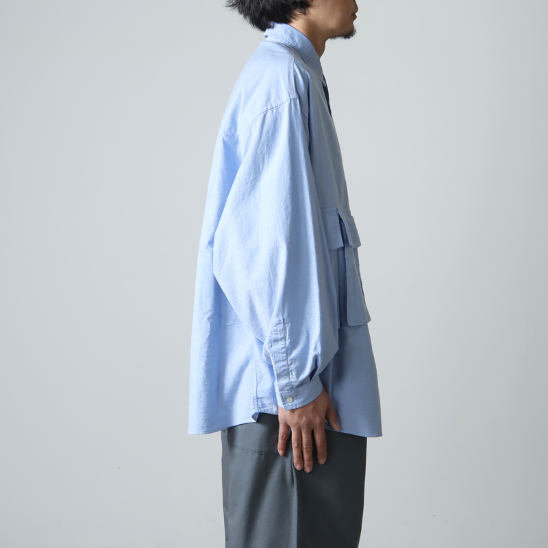 Fresh Service (フレッシュサービス) OXFORD FLAP POCKET L/S SHIRT