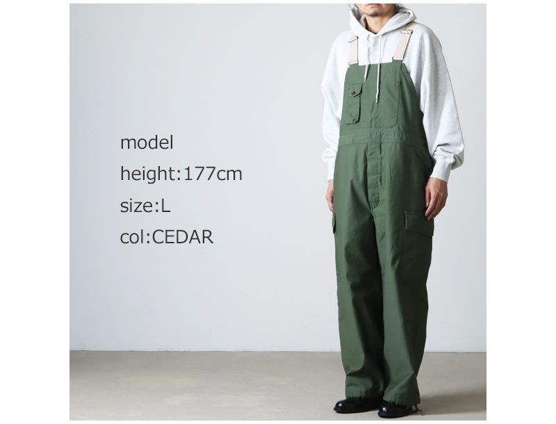 Fresh Service (フレッシュサービス) BACK SATIN OVERALL / バック 