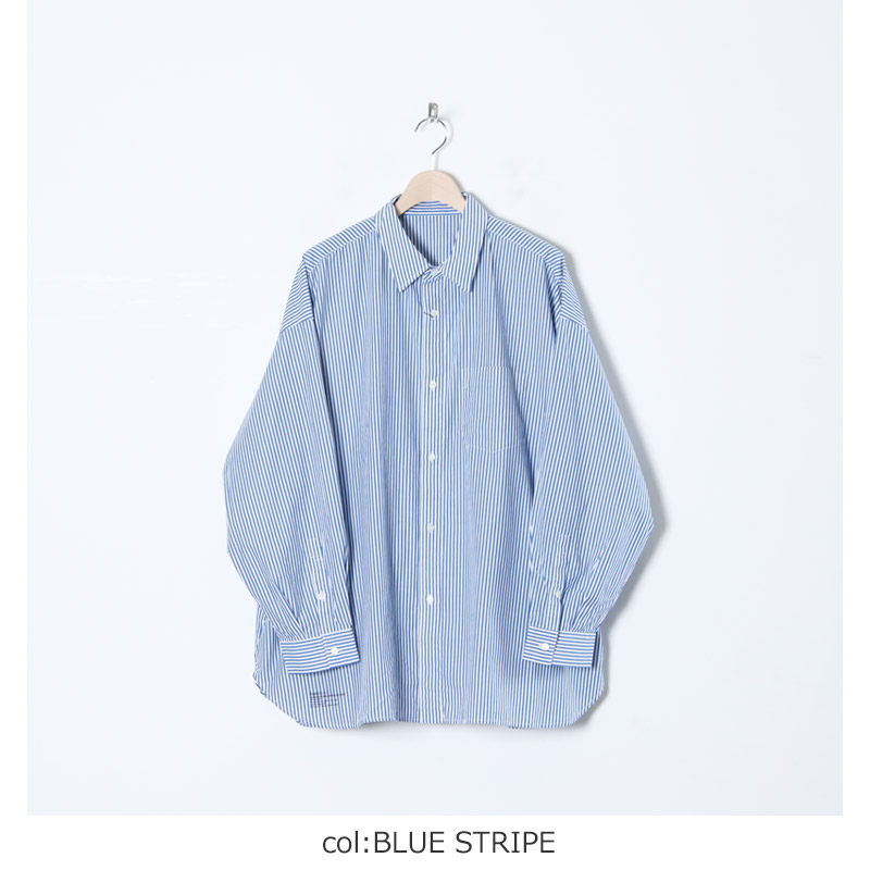 Fresh Service(եå奵ӥ) CORPORATE STRIPE REGULAR COLLAR SHIRT