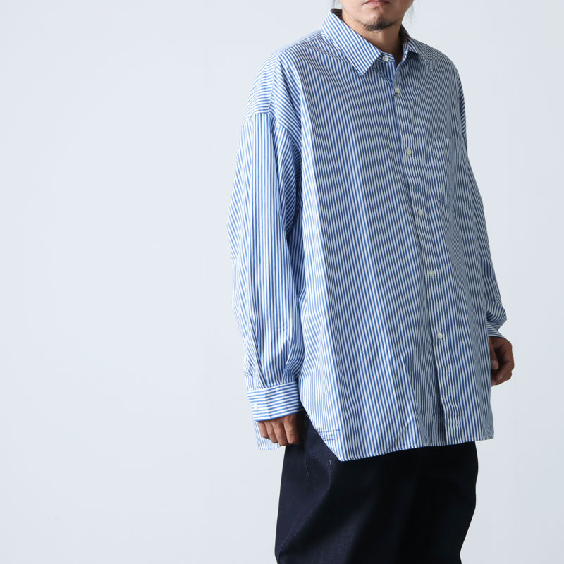 Fresh Service(եå奵ӥ) CORPORATE STRIPE REGULAR COLLAR SHIRT