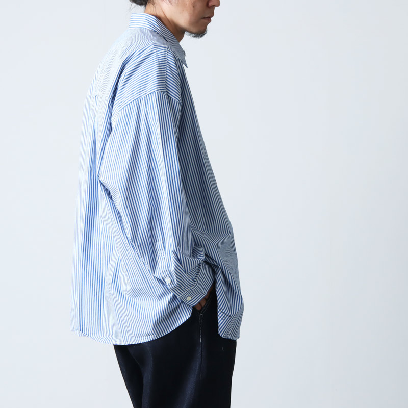 FRESH SERVICE CORPOLATE STRIPE REGULAR COLLAR SHIRT