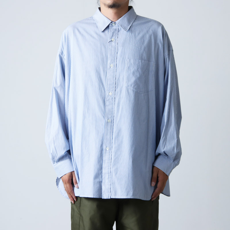 Fresh Service(եå奵ӥ) CORPORATE STRIPE REGULAR COLLAR SHIRT