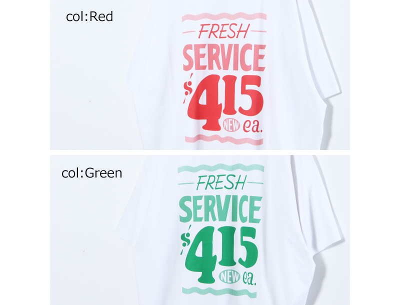 Fresh Service(եå奵ӥ) CORPORATE PRINTED S/S TEE SIGN PAINT