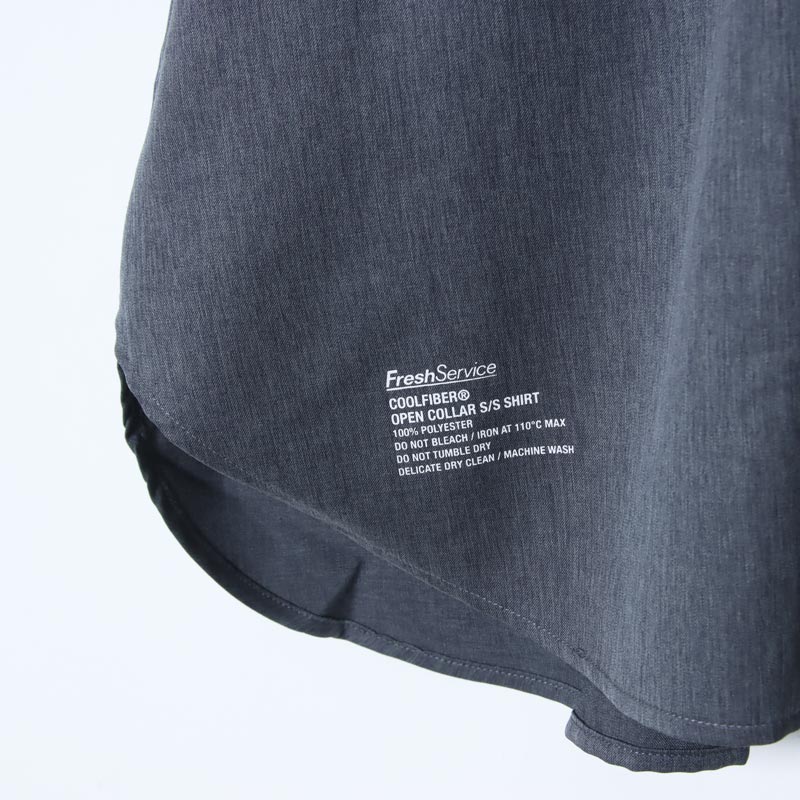 Fresh Service(եå奵ӥ) COOLFIBER OPEN COLLAR S/S SHIRT
