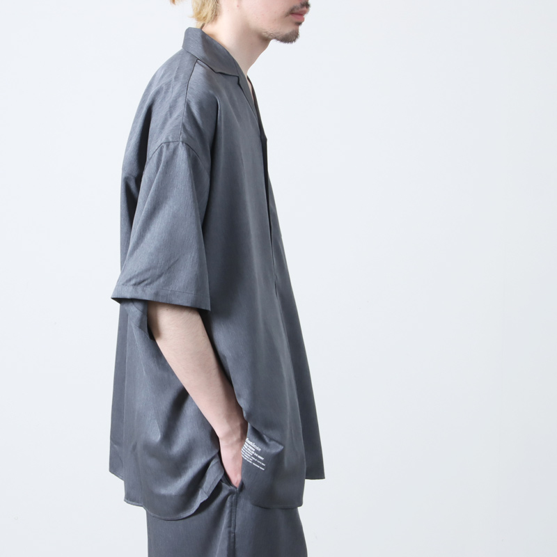 Fresh Service(եå奵ӥ) COOLFIBER OPEN COLLAR S/S SHIRT