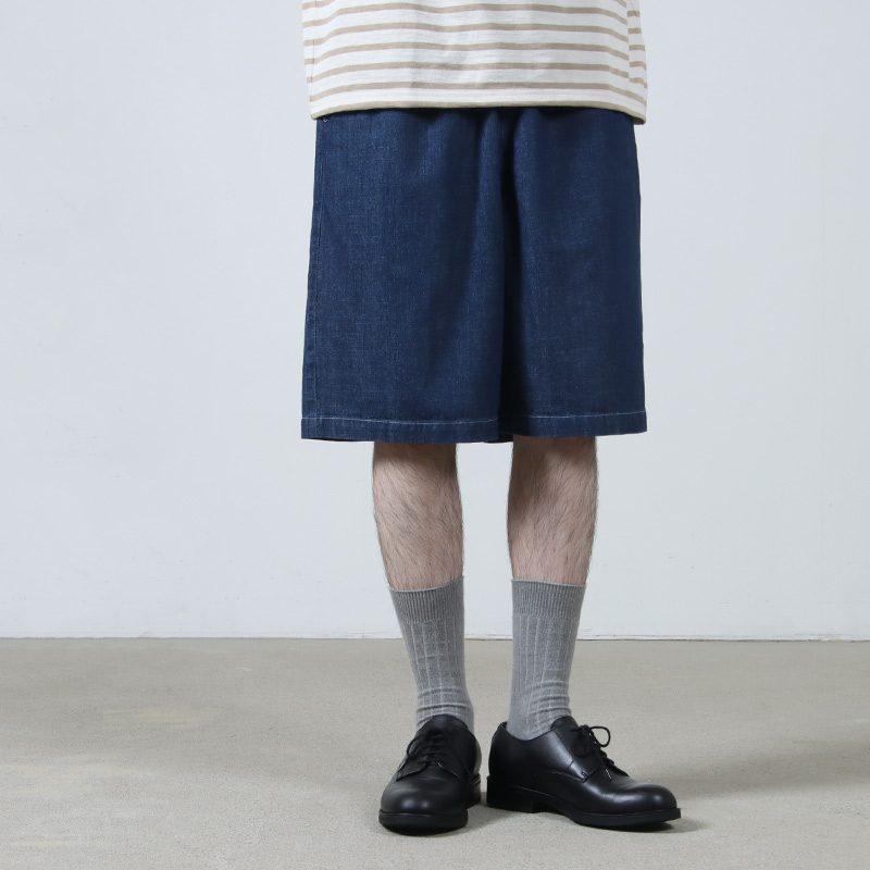 Fresh Service(եå奵ӥ) LIGHT DENIM EASY SHORTS
