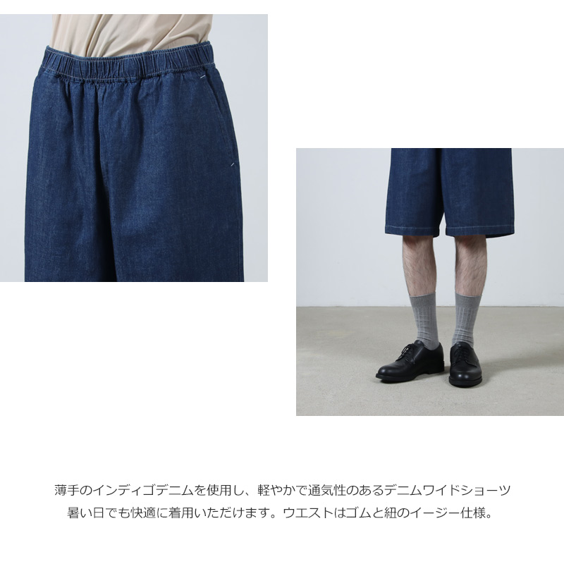 Fresh Service(եå奵ӥ) LIGHT DENIM EASY SHORTS