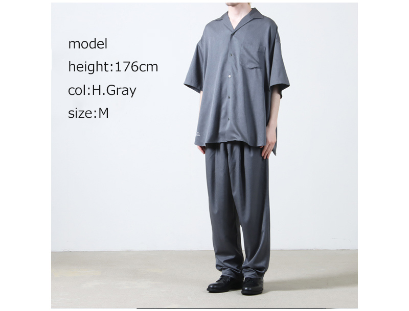 Fresh Service(եå奵ӥ) COOLFIBER OPEN COLLAR S/S SHIRT