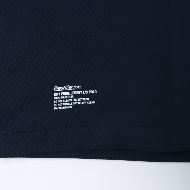Fresh Service(եå奵ӥ) DRY PIQUE JERSEY L/S POLO
