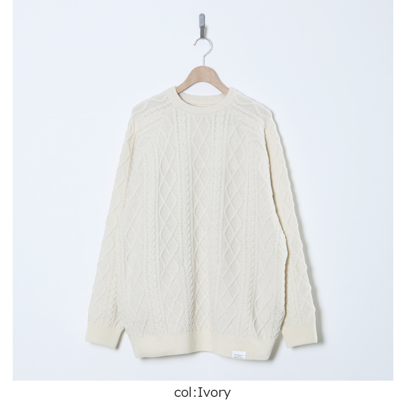 Fresh Service(フレッシュサービス) SHETLAND WOOL x SOLOTEX  TECH FISHERMAN SWEATER