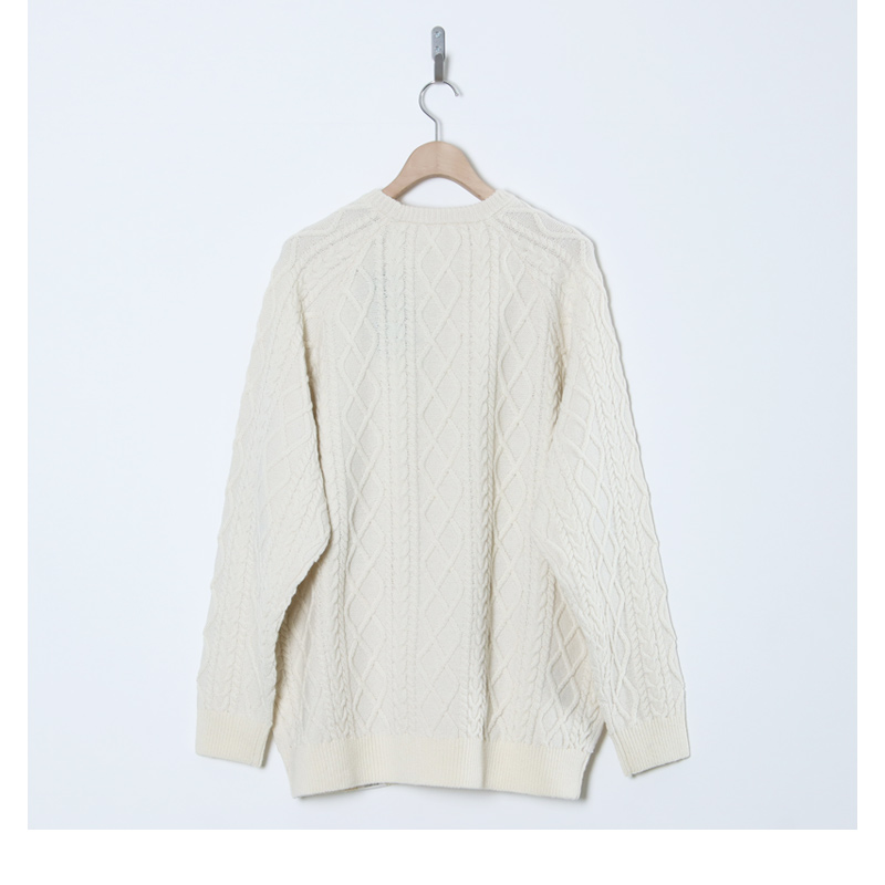 Fresh Service(フレッシュサービス) SHETLAND WOOL x SOLOTEX  TECH FISHERMAN SWEATER
