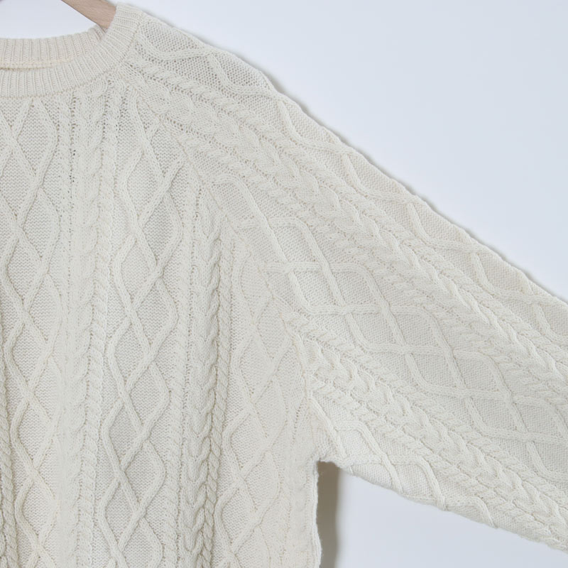 Fresh Service(フレッシュサービス) SHETLAND WOOL x SOLOTEX  TECH FISHERMAN SWEATER