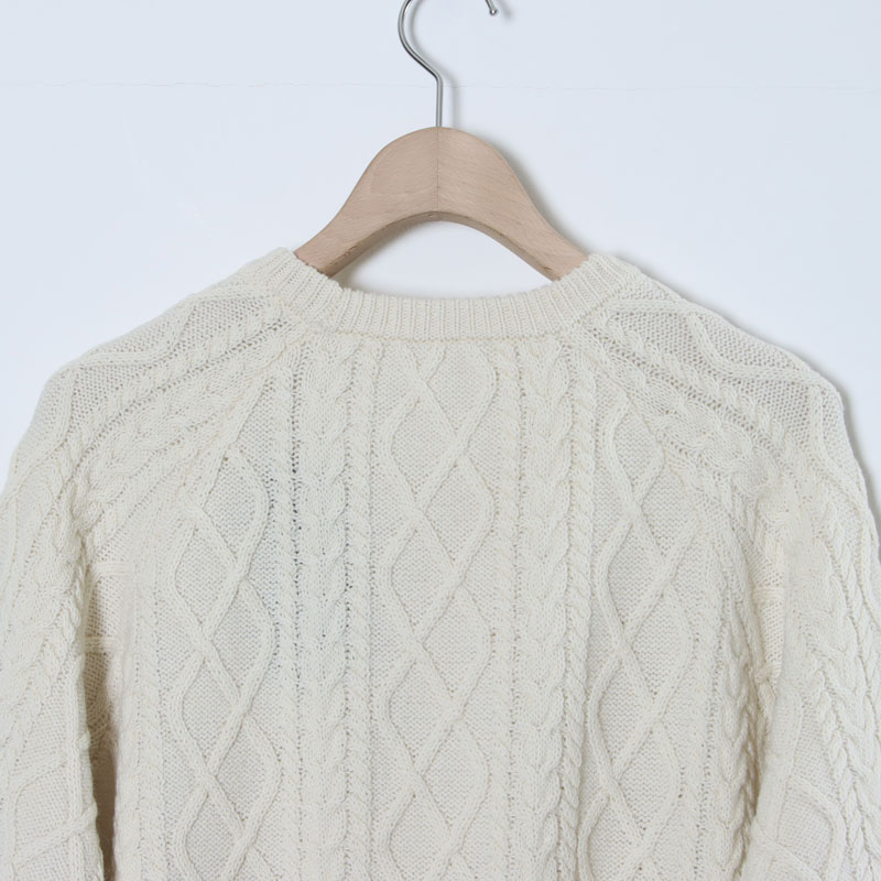 Fresh Service(フレッシュサービス) SHETLAND WOOL x SOLOTEX  TECH FISHERMAN SWEATER