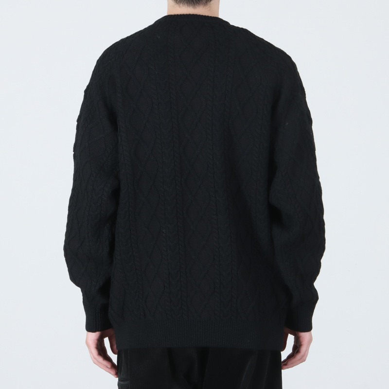Fresh Service(フレッシュサービス) SHETLAND WOOL x SOLOTEX  TECH FISHERMAN SWEATER