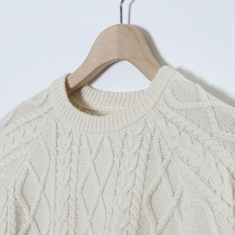 Fresh Service(フレッシュサービス) SHETLAND WOOL x SOLOTEX  TECH FISHERMAN SWEATER