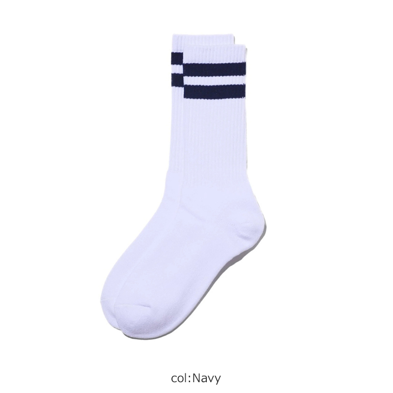 Fresh Service(�ե�å��奵���ӥ�) 2-PACK LINE CREW SOCKS