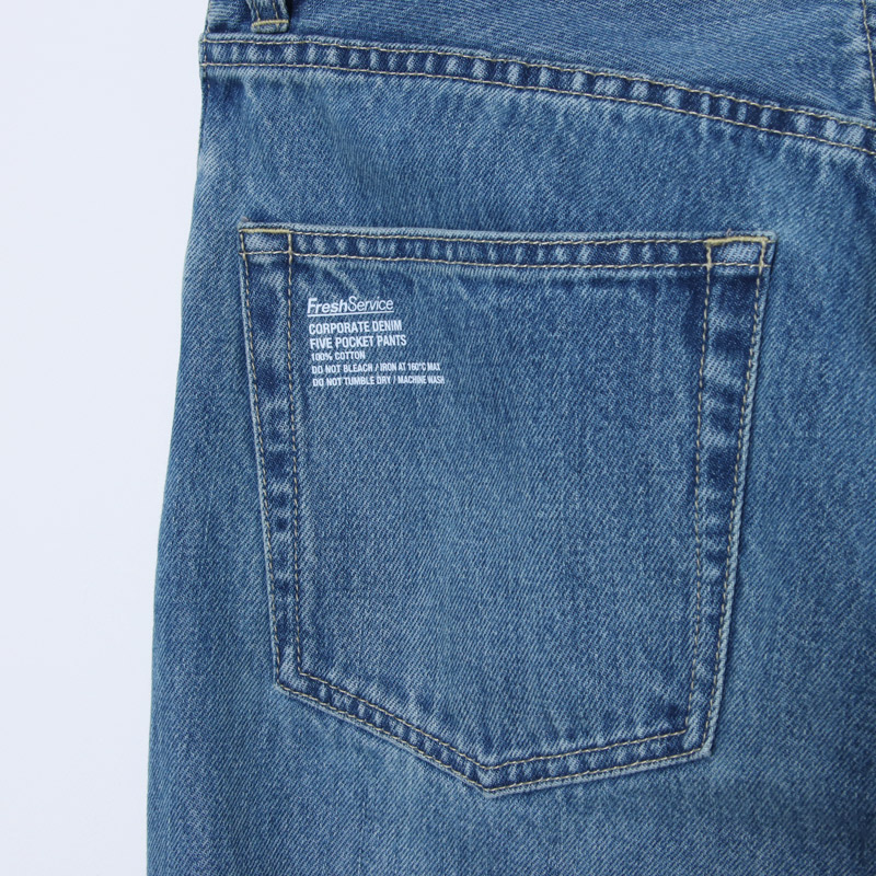 Fresh Service(�ե�å��奵���ӥ�) CORPORATE DENIM FIVE POCKET PANTS