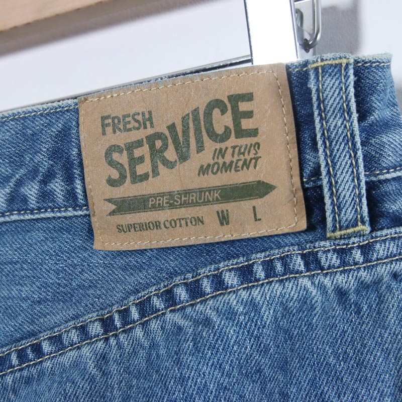 Fresh Service(�ե�å��奵���ӥ�) CORPORATE DENIM FIVE POCKET PANTS