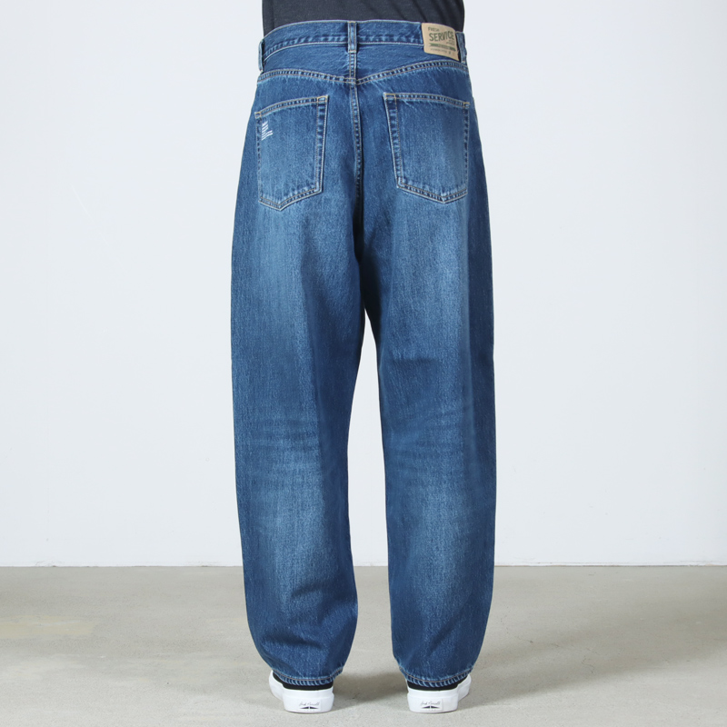 Fresh Service(�ե�å��奵���ӥ�) CORPORATE DENIM FIVE POCKET PANTS