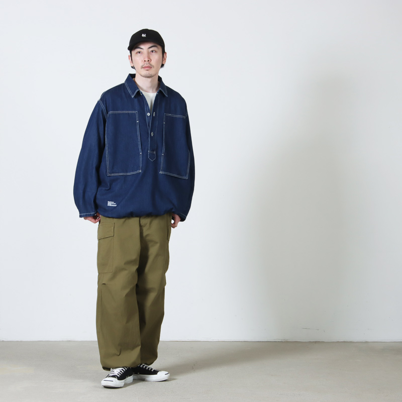 Fresh Service(�ե�å��奵���ӥ�) DENIM PULLOVER SHIRT