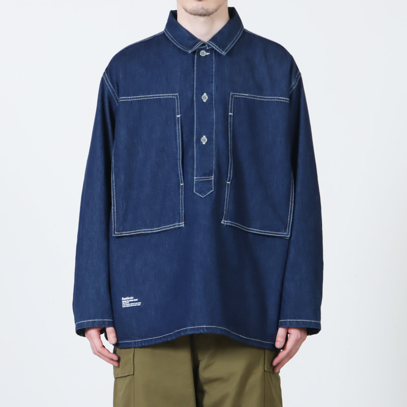 Fresh Service(�ե�å��奵���ӥ�) DENIM PULLOVER SHIRT