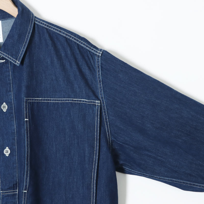 Fresh Service(�ե�å��奵���ӥ�) DENIM PULLOVER SHIRT