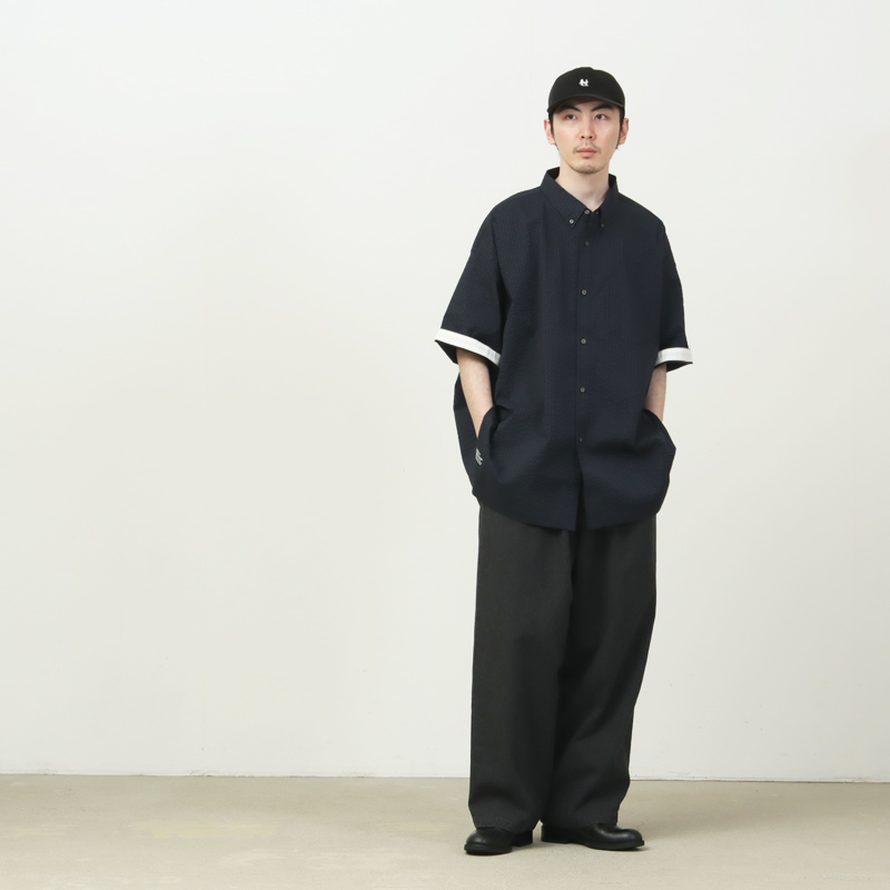 Fresh Service(�ե�å��奵���ӥ�) SEERSUCKER S/S B.D SHIRT