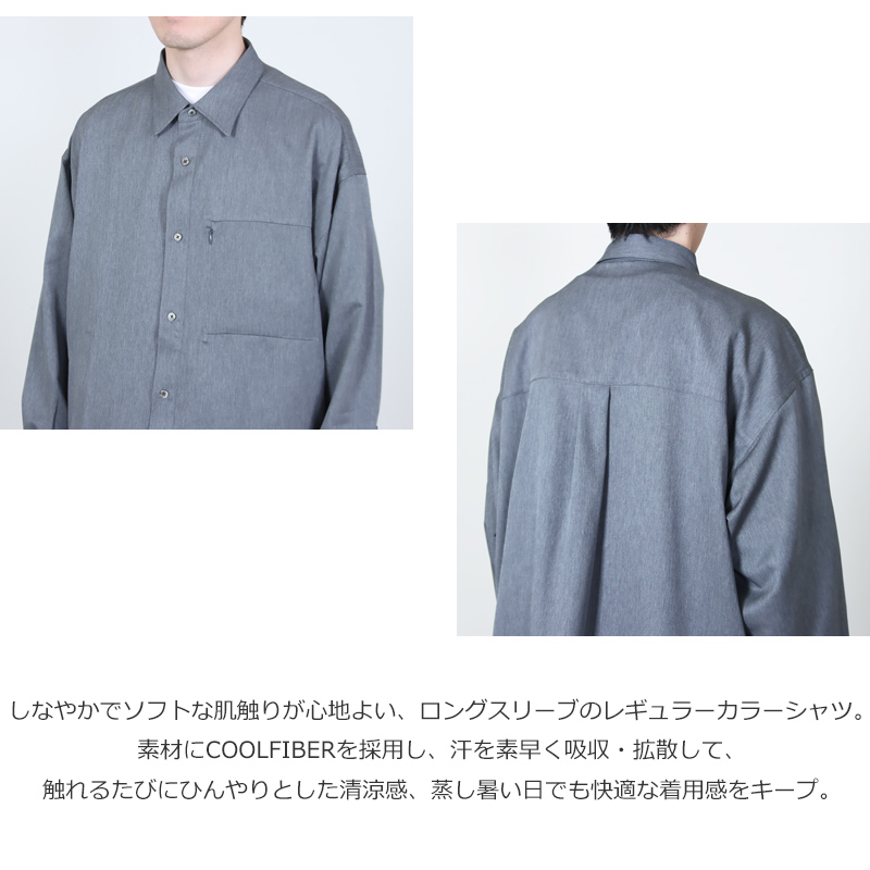 Fresh Service(�ե�å��奵���ӥ�) COOLFIBER UTILITY REGULAR COLLAR SHIRT