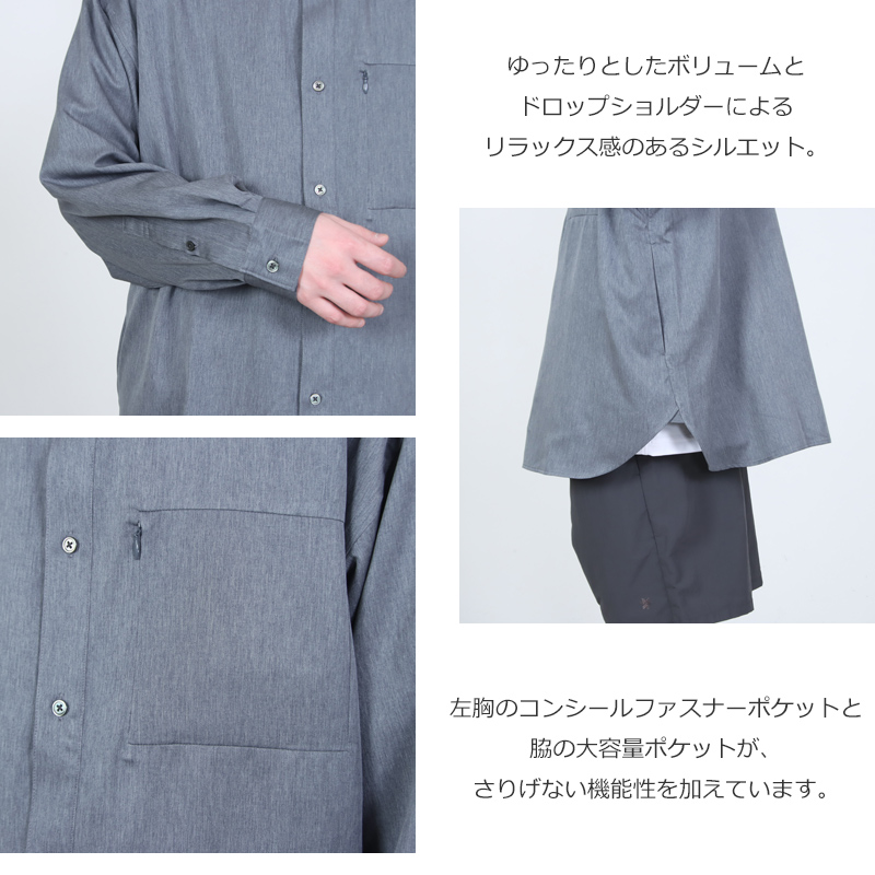 Fresh Service(�ե�å��奵���ӥ�) COOLFIBER UTILITY REGULAR COLLAR SHIRT