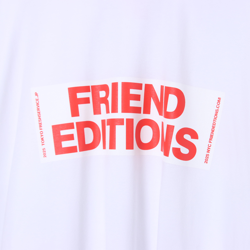 Fresh Service(�ե�å��奵���ӥ�) FRIEND EDITIONS CORPORATE S/S TEE STICKER